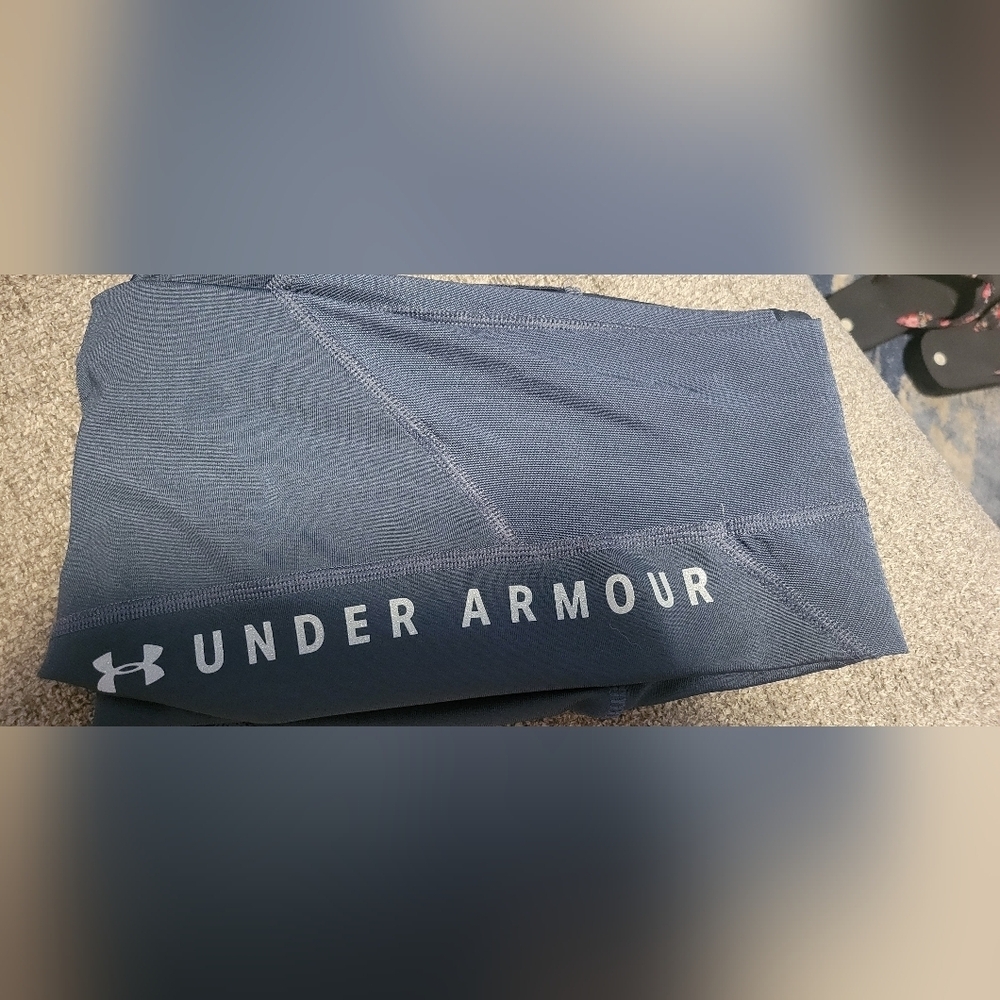 Under Armour Navy Leggings - Picture 2 of 8